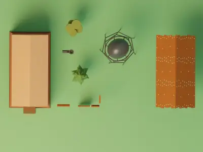 Lowpoly House 6 Low-poly 3D model