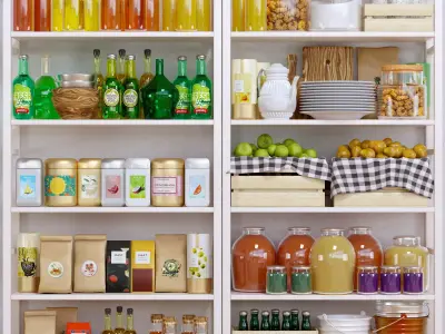 KitchenShelf pantry 3D model