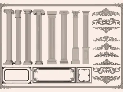 Classical Orders  Ornament Catalog 3D model