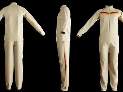 4 Tracksuits for men vol01 3D model