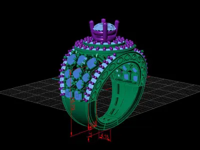 Ring design 3D print model