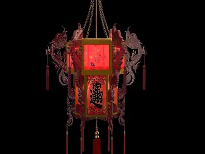 Chinese  palace lantern  3D model buy