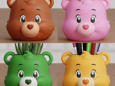 Care Bears 80s Planter Retro Pen Holder 3D print model