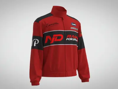 Style3D Casual Racing Jacket 3D model