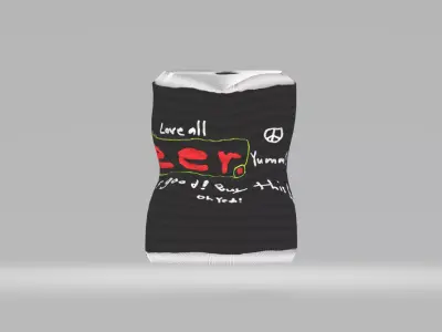 Bent Can Free 3D model