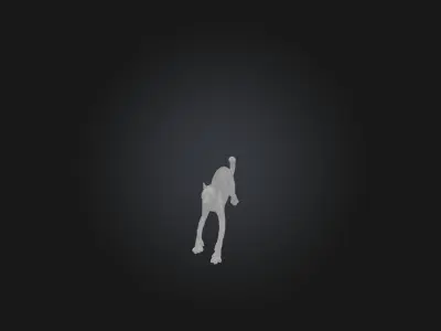 Realistic Bleeding Cheetah Model Low-poly 3D model