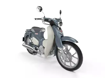 Honda Super Cub C125 Low-poly 3D model