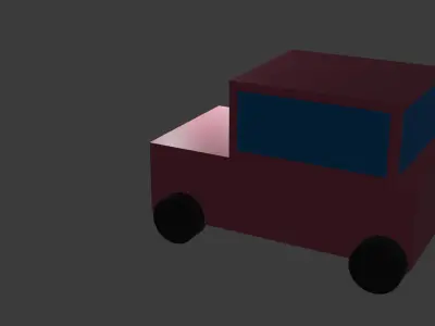 Lowpoly car Low-poly 3D model