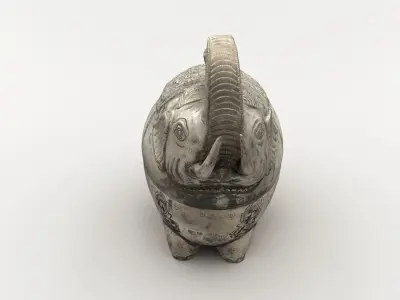 Elephant Sculpture Statue 3D model