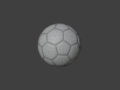 Soccer Football Low-poly Free low-poly 3D model