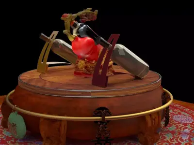 Chinese wine bottle holder  3D model