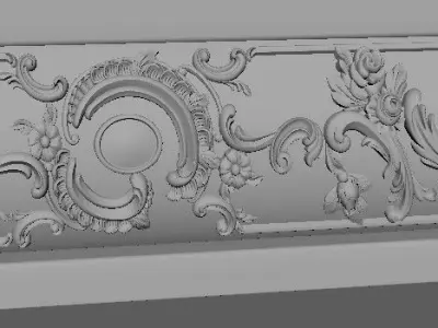leg High quality 3d models for processing on a cnc machine  3D model