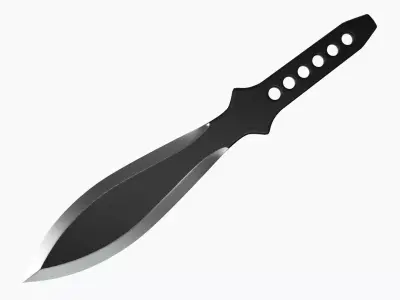 Knife throwing 06 3D model