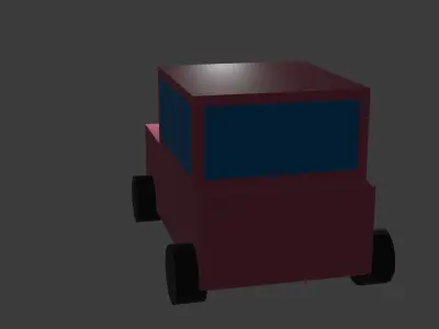 Lowpoly car Low-poly 3D model