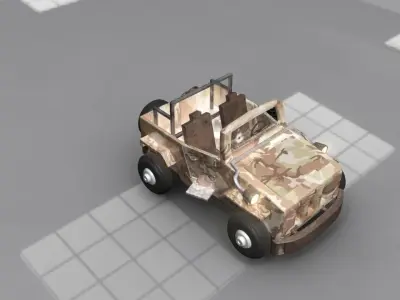 Jeep Cartoon 3D model