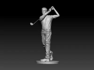 Golf statue 3D print model