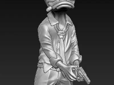 Character Duck 3D Model 3D print model