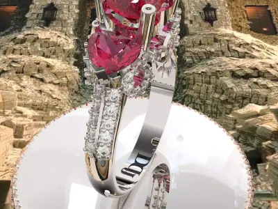 WomenRing 3D print model