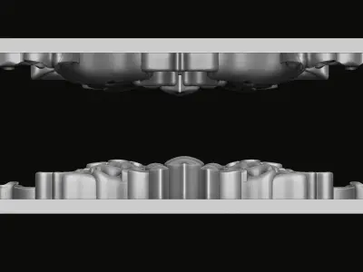 Buddhist Golden Fish Relief 3D print model