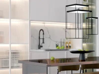 table chair Modern s and 3D model