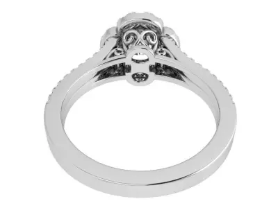 Round Halo Ring 3526 3D print model