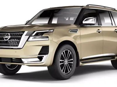 Nissan Patrol V8 Platinum 2021 3D model