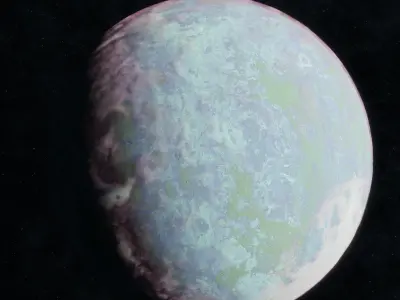 Sci-Fi Planets Pack Low-poly 3D model