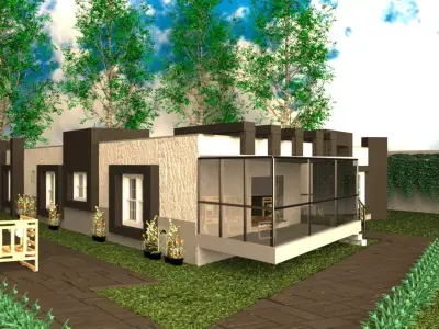 MODERN CHALET 3D print model