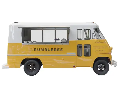 Food truck chevrolet 3D model