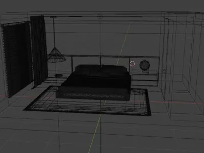 stanza da letto  3D model