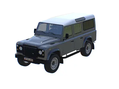 Land Rover Defender 110 Low-poly 3D model