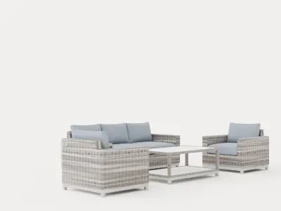 Oxnas sofa set Low-poly 3D model