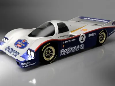 PORSCHE 962 ROTHMANS 1985 LE MANS CHAMPION 3D print model