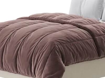 Owen Upholstered Ottoman Bed 3D model