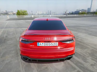 AUDI RS5 Ultra Low Poly - UE4 - UE5 Low-poly 3D model