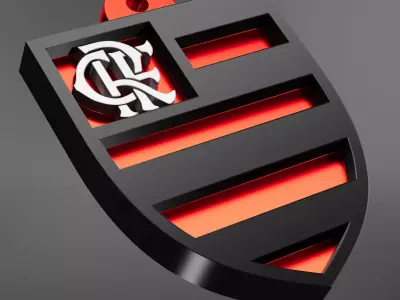 Clube de Regatas do Flamengo logo 3D print model