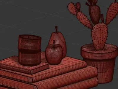 Modern Decor Set 08 3D model