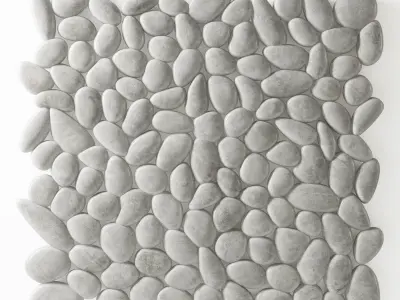 Panel pebble smooth Tile Bathroom 3D model