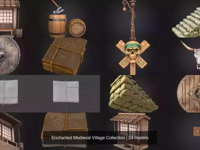 Enchanted Medieval Village Collection