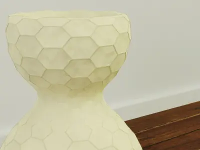 Decorative Hexagon Vase 3D model