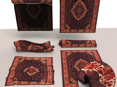 Carpet rug 001 3D model
