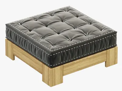 RH Teen Callum Ottoman 3D model