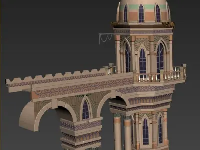 castle build 3D model