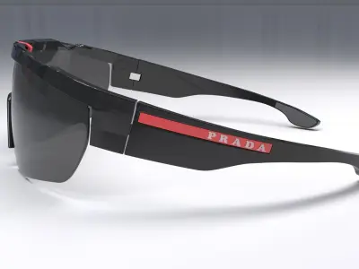 Prada Linea Rossa Impavid Low-poly 3D model