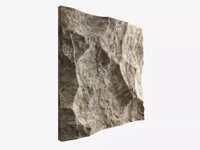 146-RockPanel piece of rock 3D model