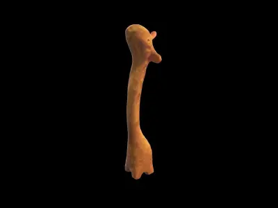 Giraffe Figurine Low-poly 3D model
