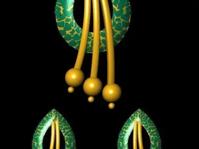 Pendant Necklace 3D print model 24