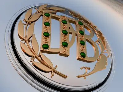 Meisterschale Bundesliga Trophy - German league Trophy  3D model