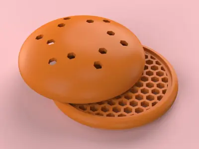 Beehive Coaster Set 3D print model
