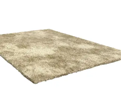 Rectangle rug  three colors 3D model